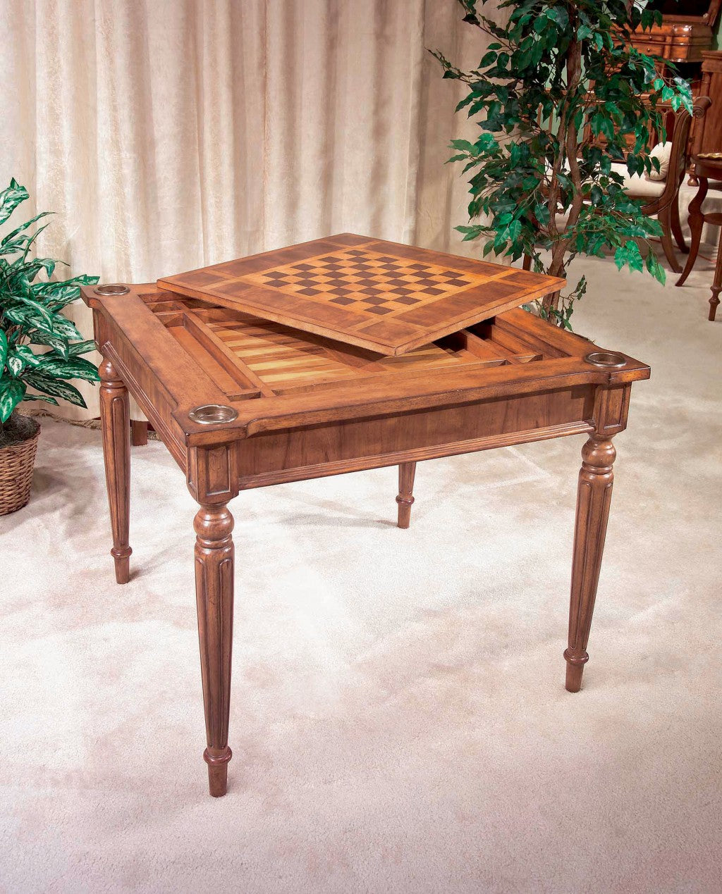 Antique Cherry Multi Game Table