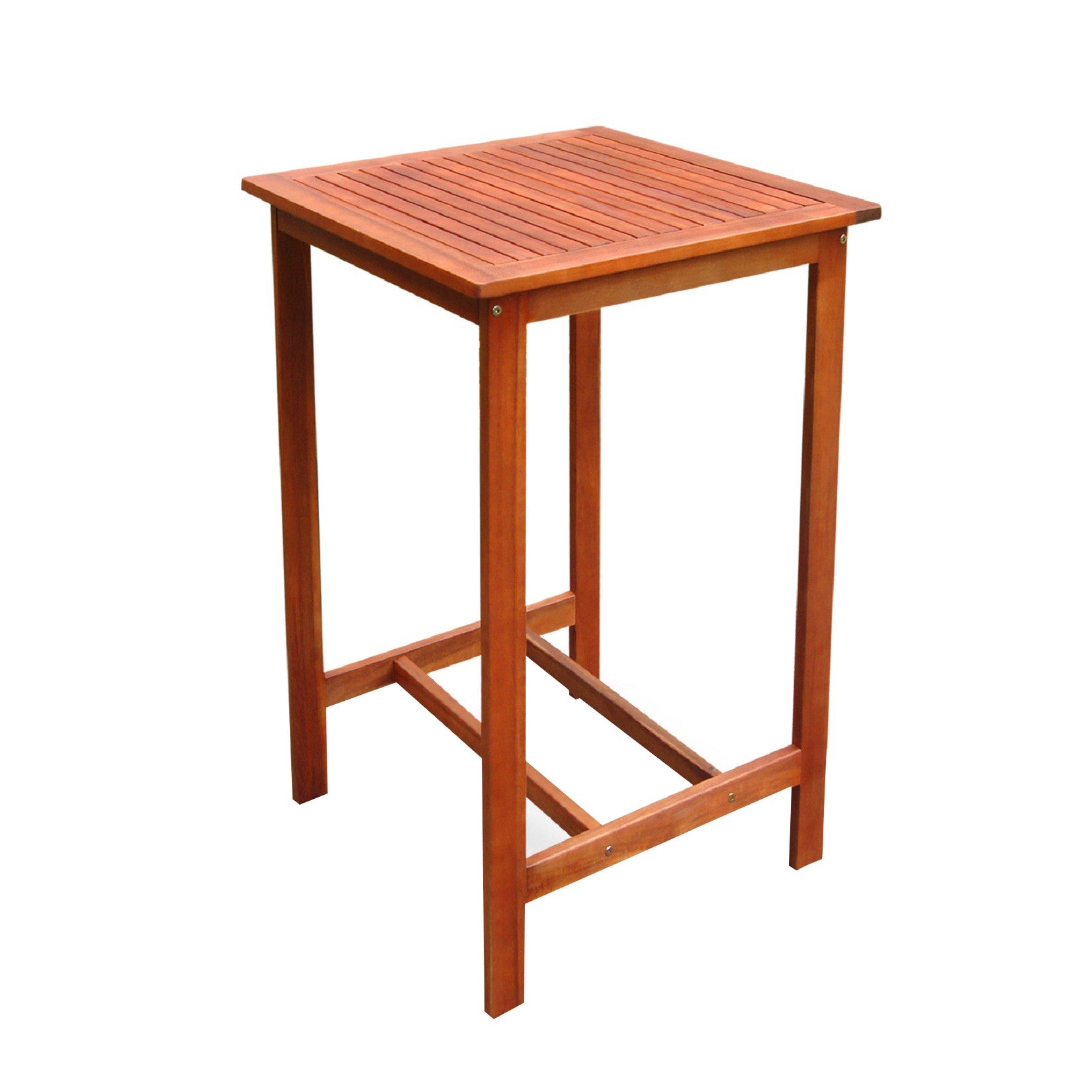 Chestnut Brown Square Bar Table