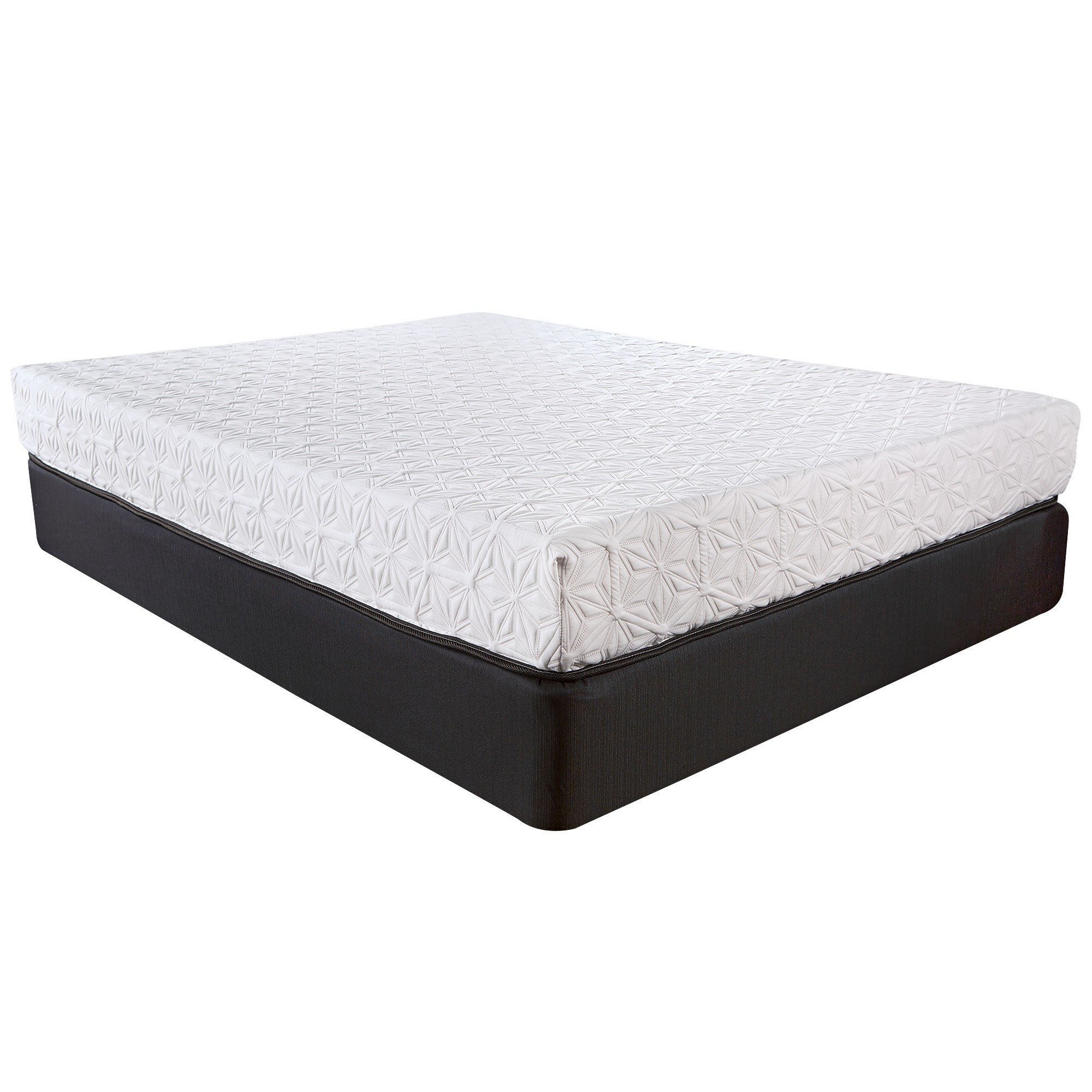 8' Three Layer Gel Infused Memory Foam Smooth Top Mattress Twin XL