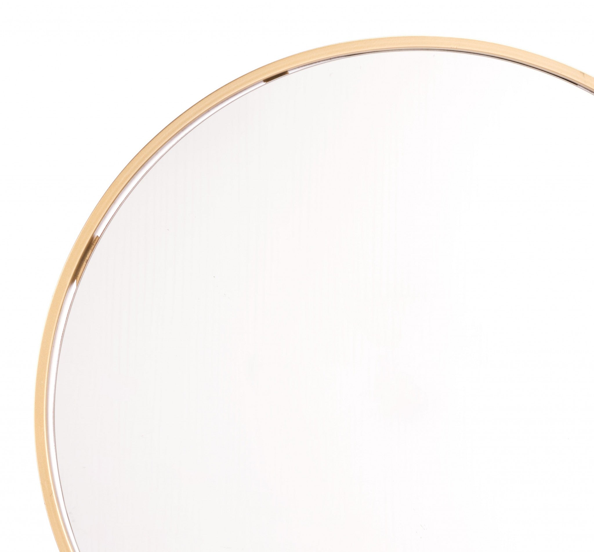 Minimalist Gold Oval Mirror