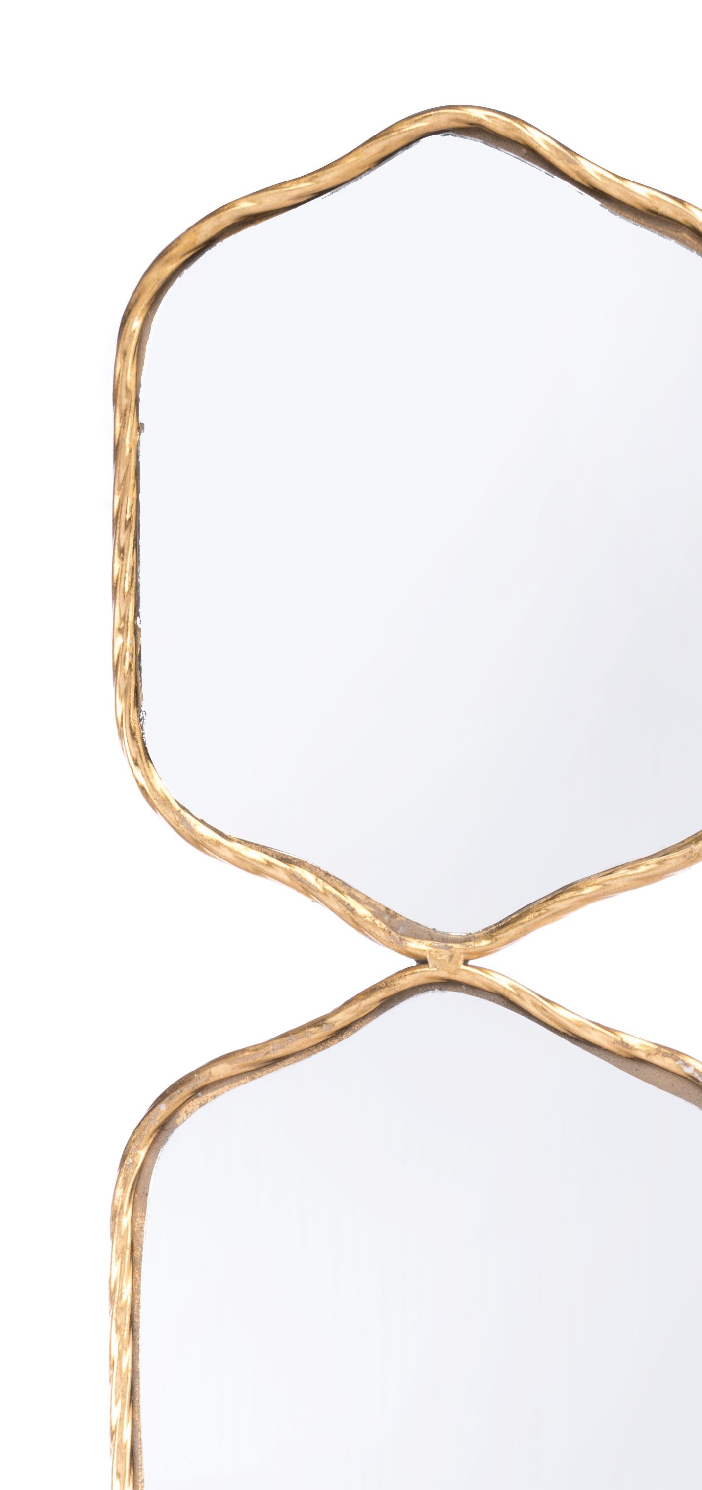 Gold Quad Geo Mirror