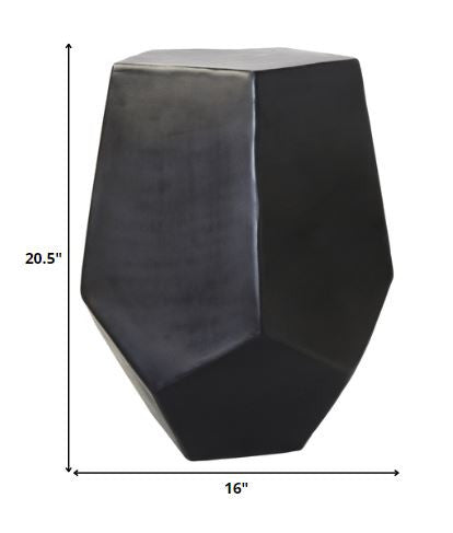 Cast Aluminum Hexagonal Drum Table