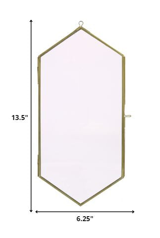 Jumbo Gold Metal Diamond Hanging Frame