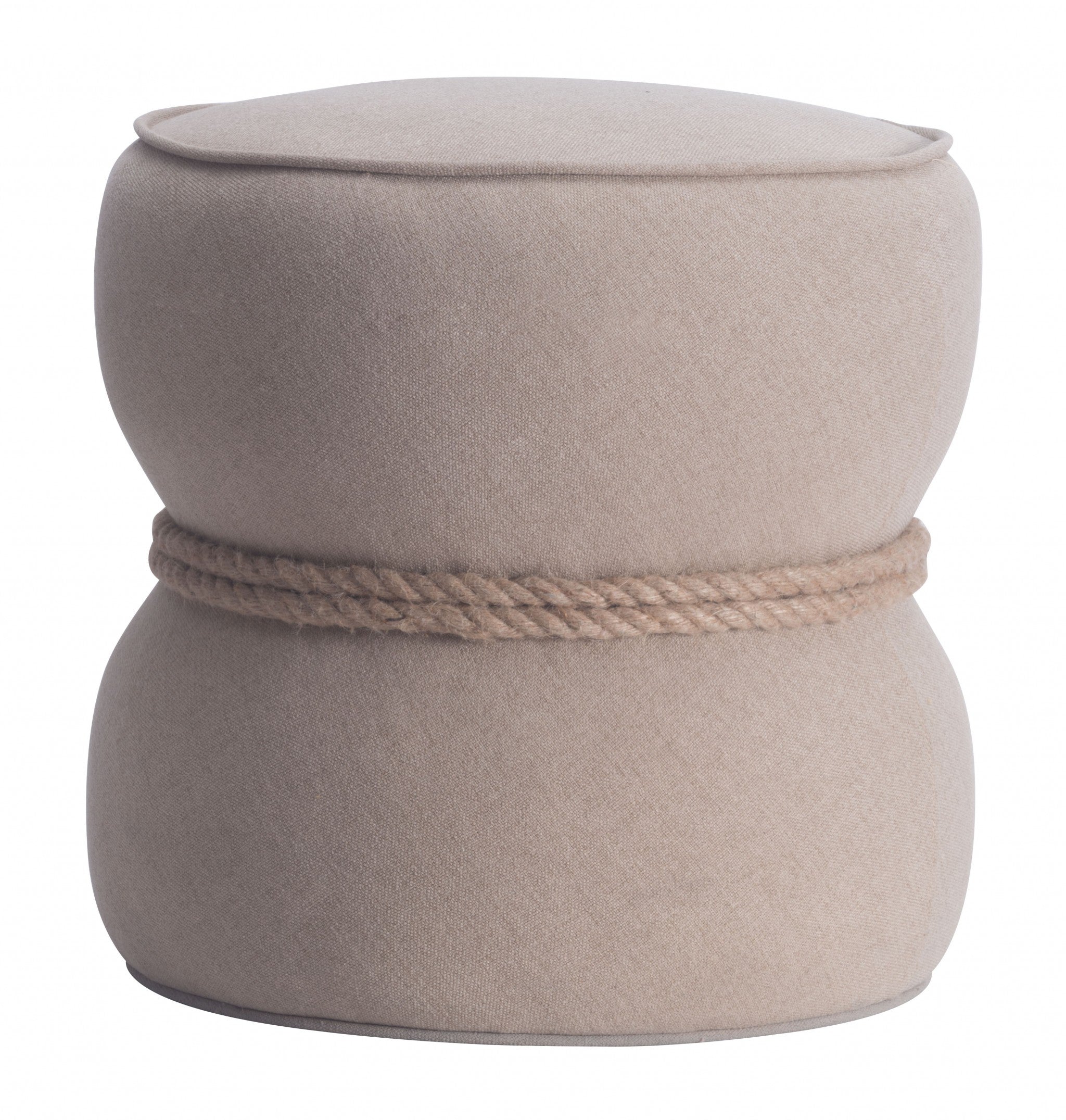 Beige Cinch Ottoman