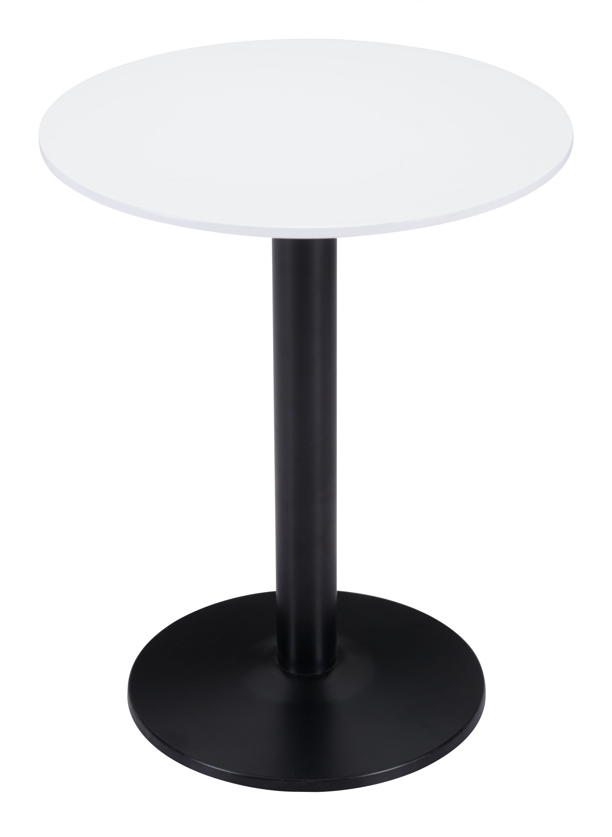 Black and White Pedestal Bistro Table