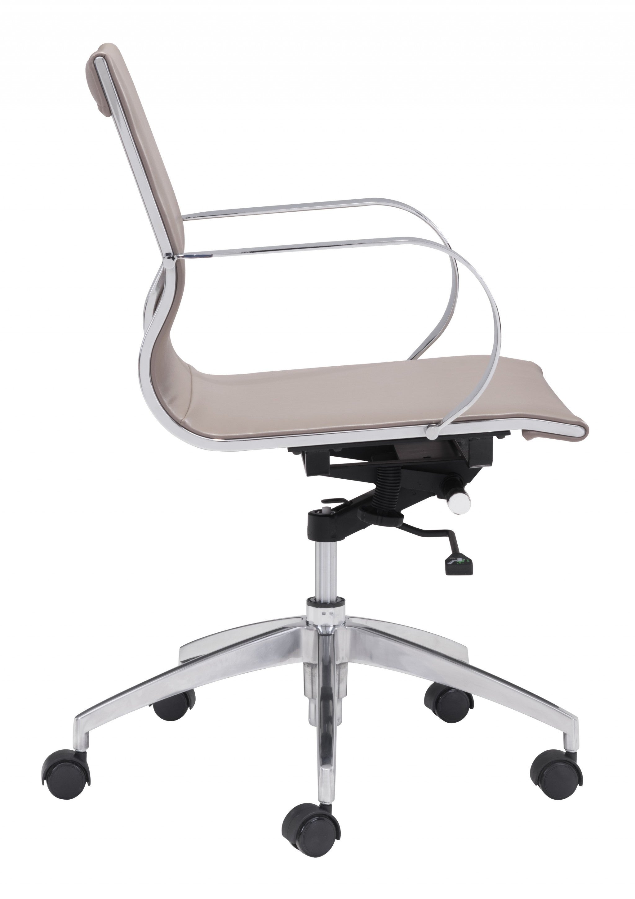 Mushroom Ergonomic Conference Room Low Back Rolling Office Chair