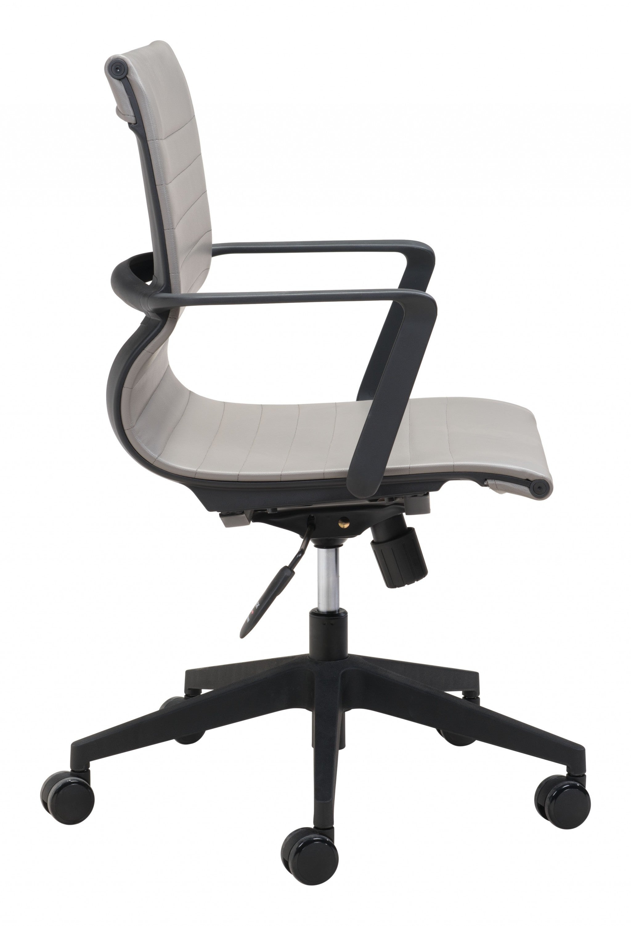 Mod Black and Gray Faux Leather Office Chair