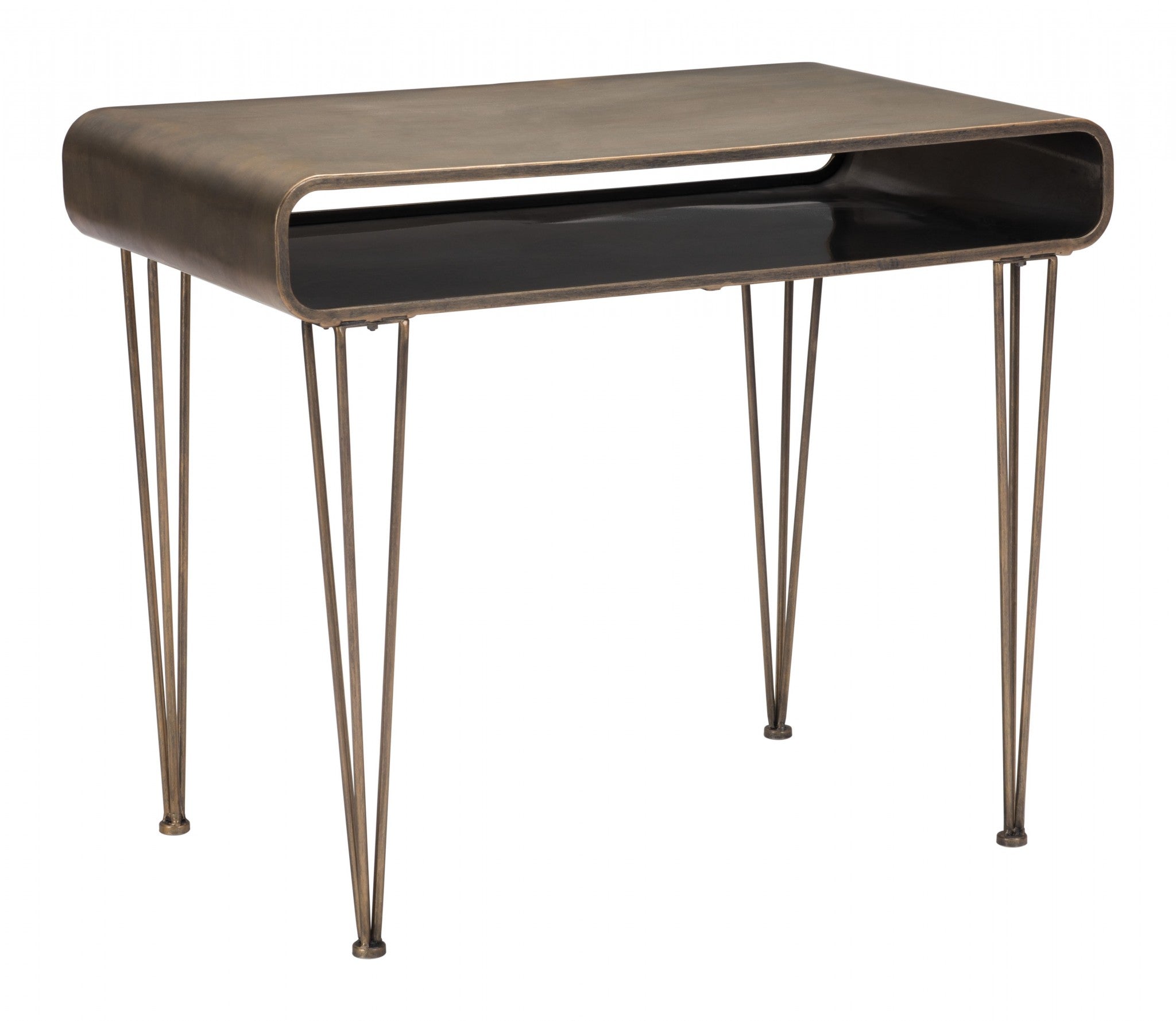 Modern Retro Gold Desk