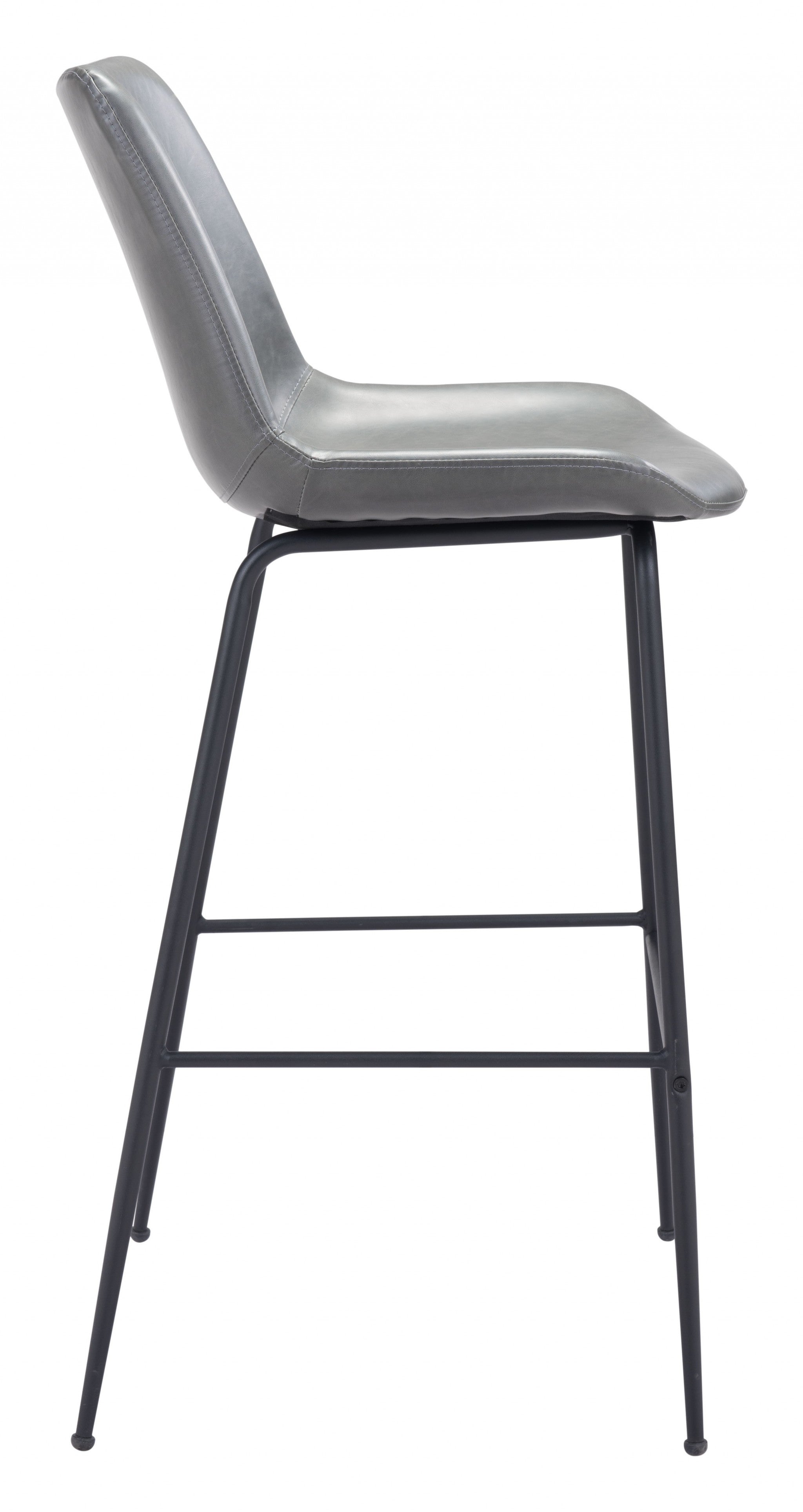 Gray and Black Bar Chair