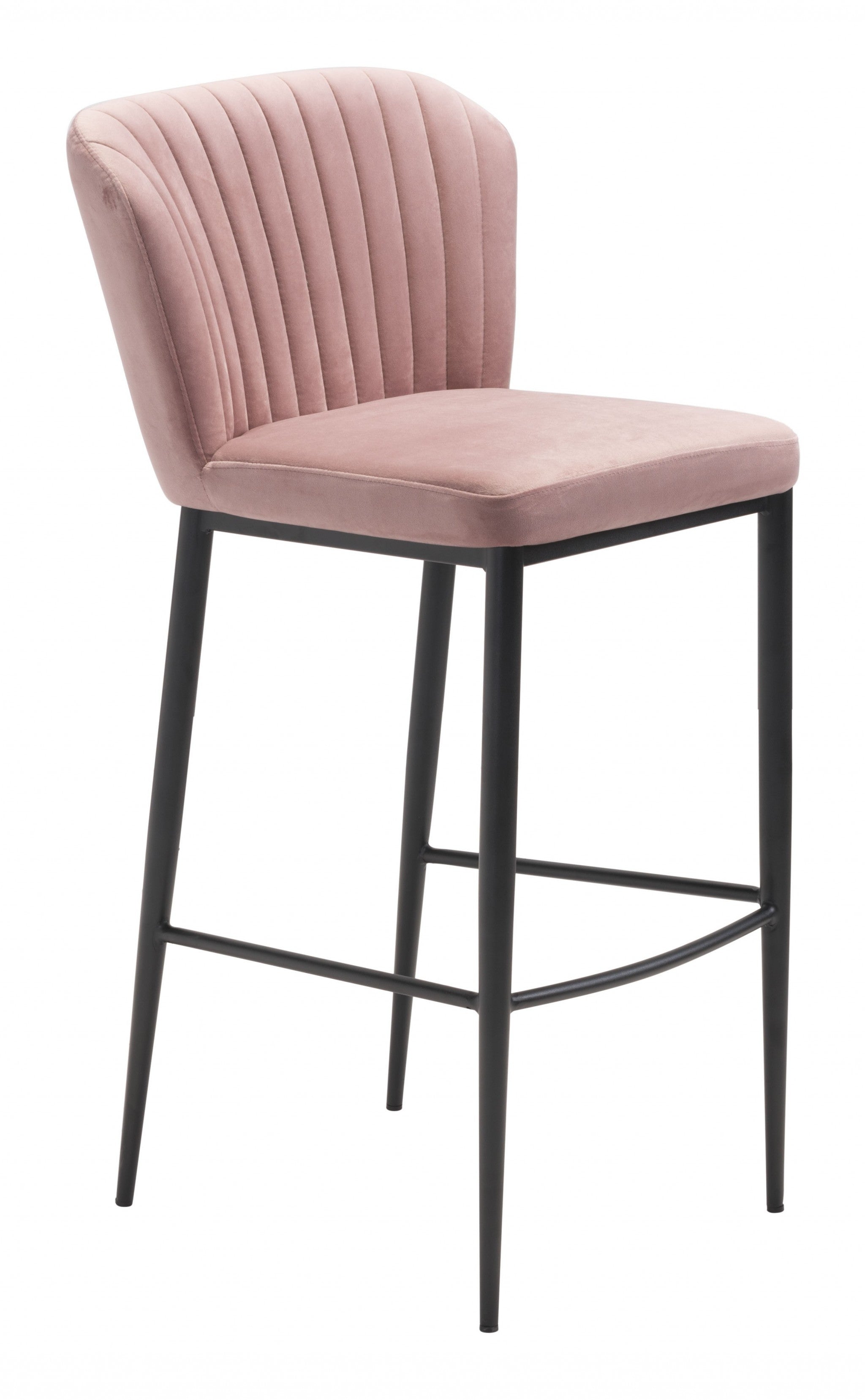 Set of Two Pale Pink Sea Shell Bar Chairs