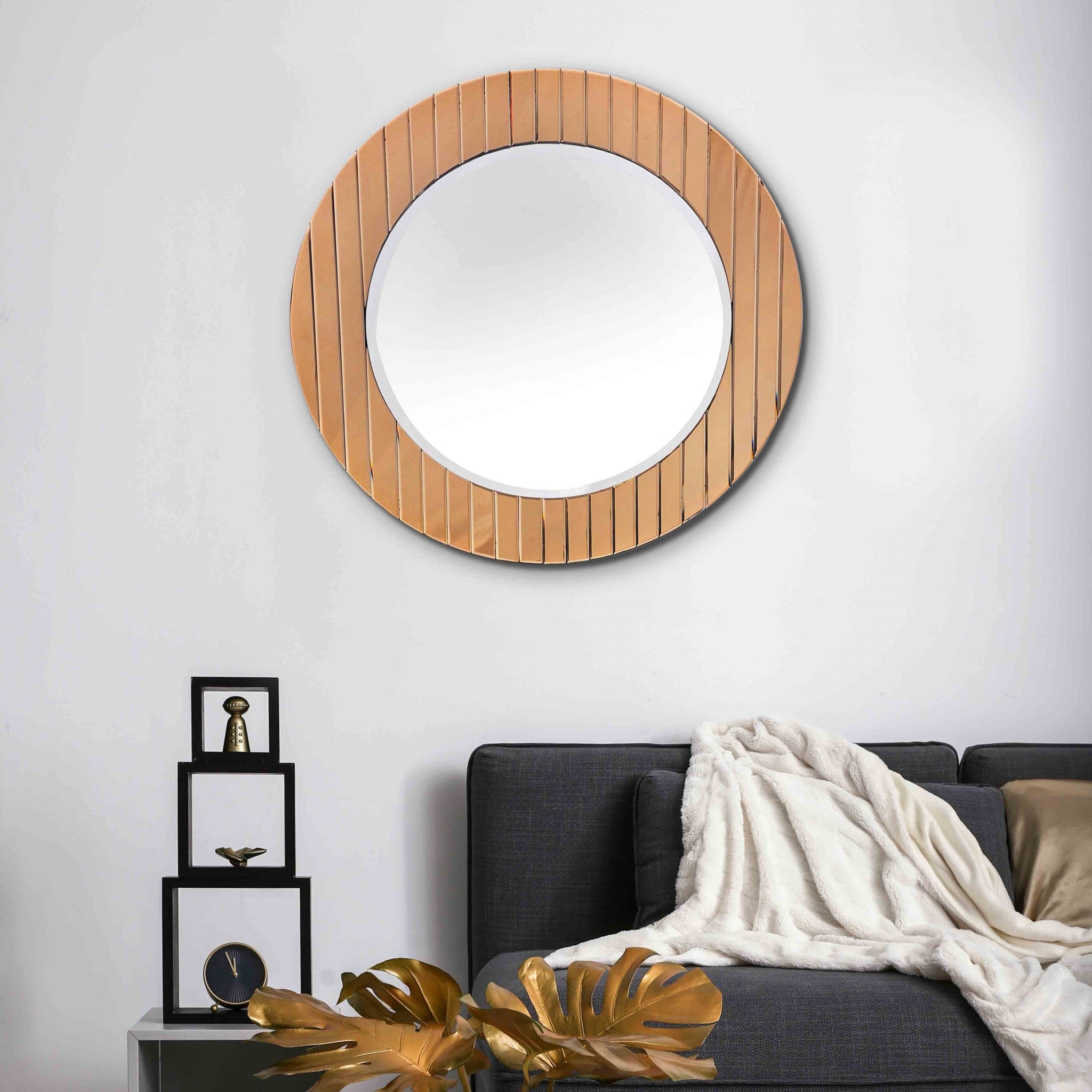 Yukon Gold Striped Mirror