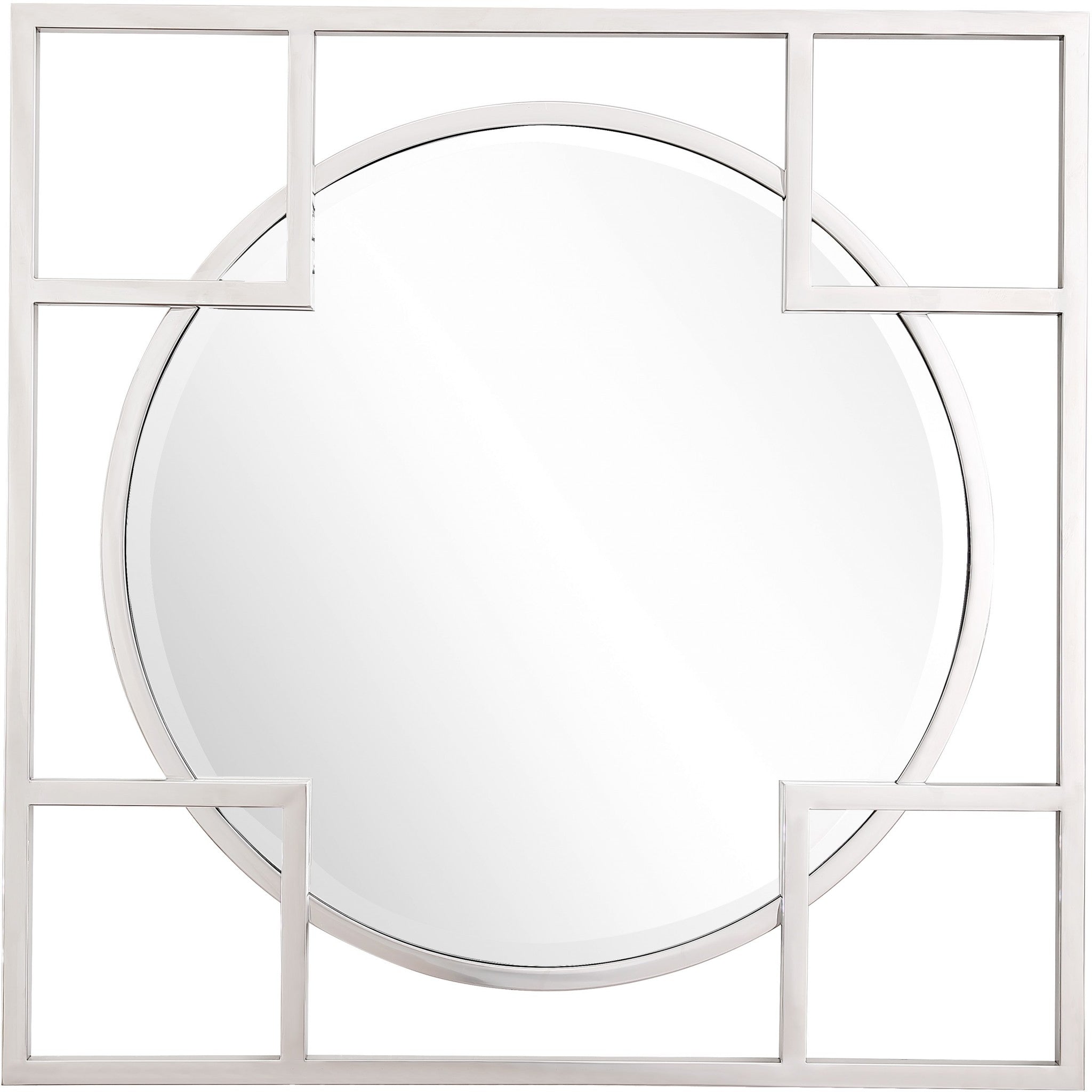 X Shaped Beveled Edge Mirror