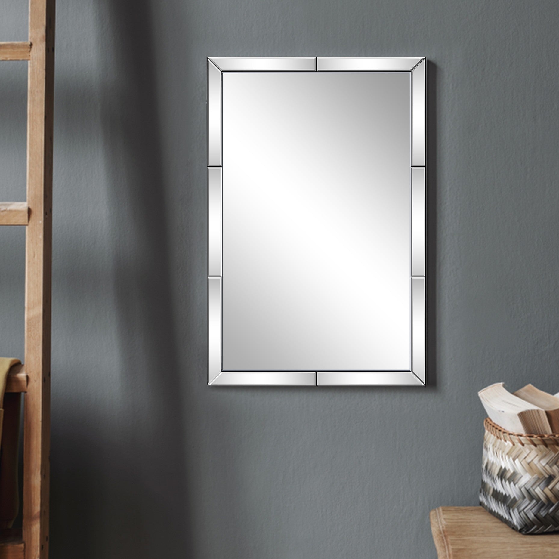 Beveled Glass Wall Mirror