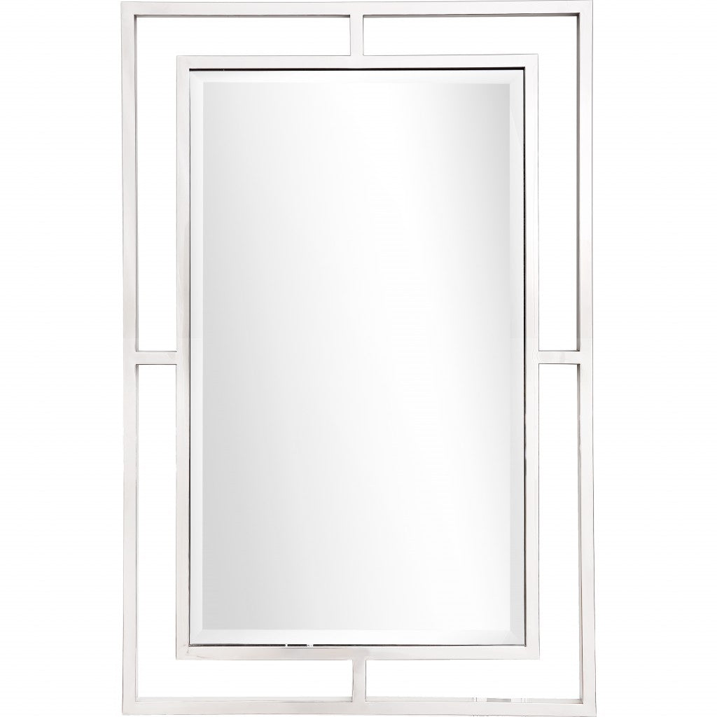 Silver Chic Rectangular Wall Mirror