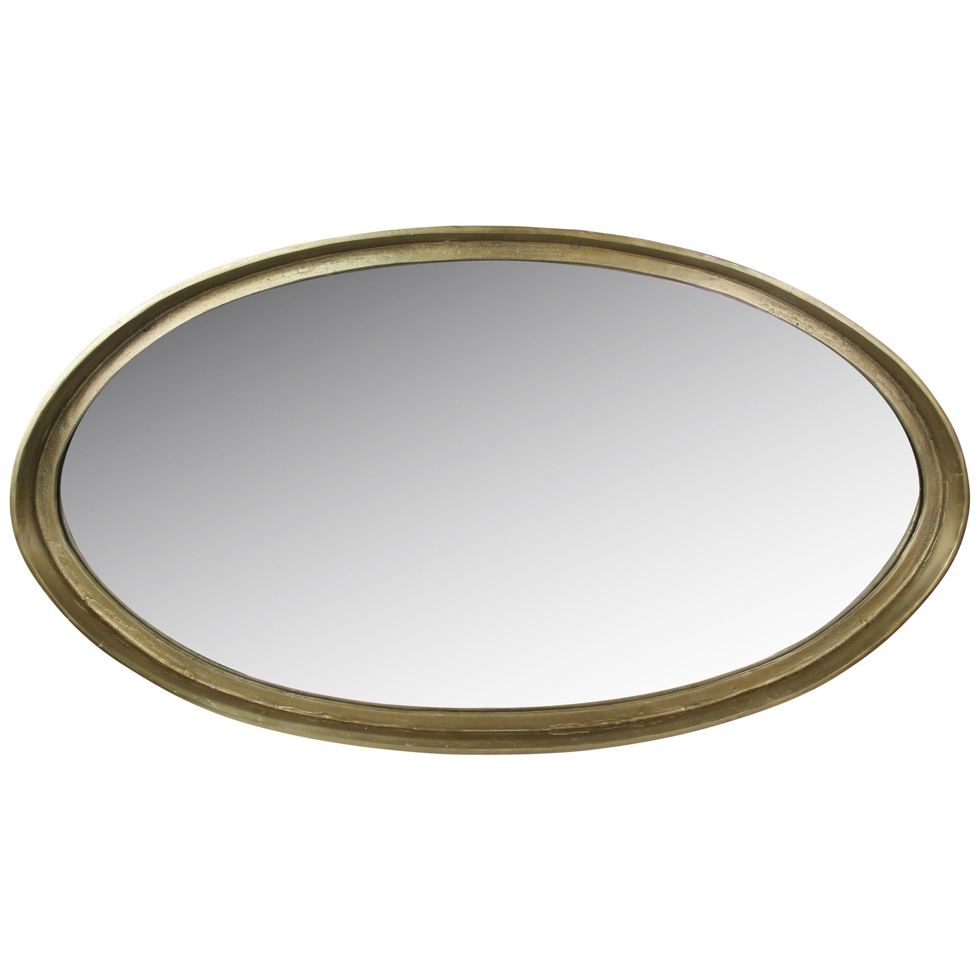 Gold Framed Oval Mirror