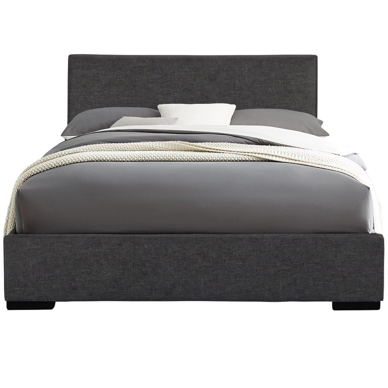 Grey Platform Full Bed