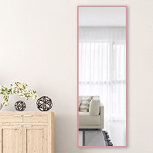 Freestanding Rose Gold Full-length Floor Mirror