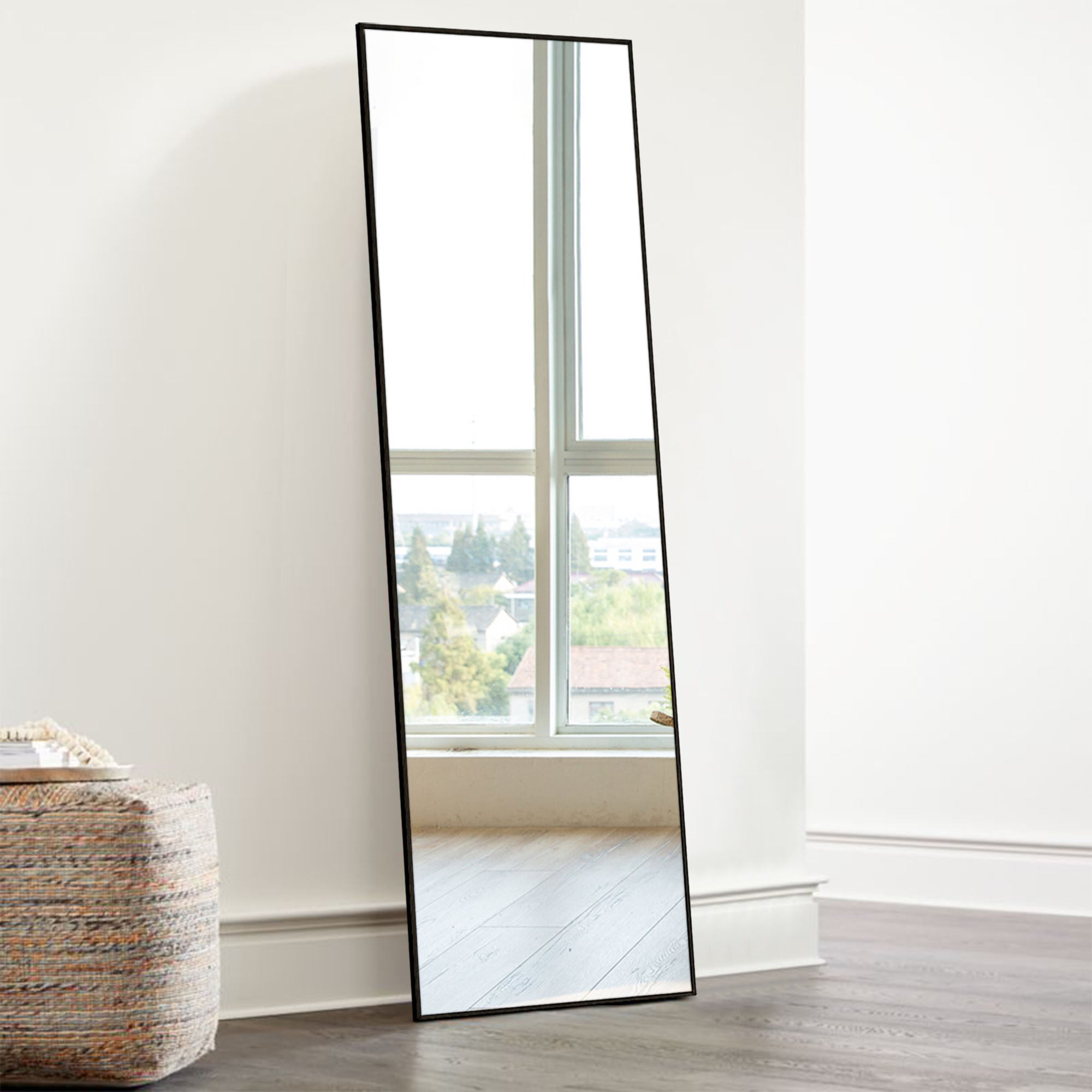 Black Aluminum Frame Mirror