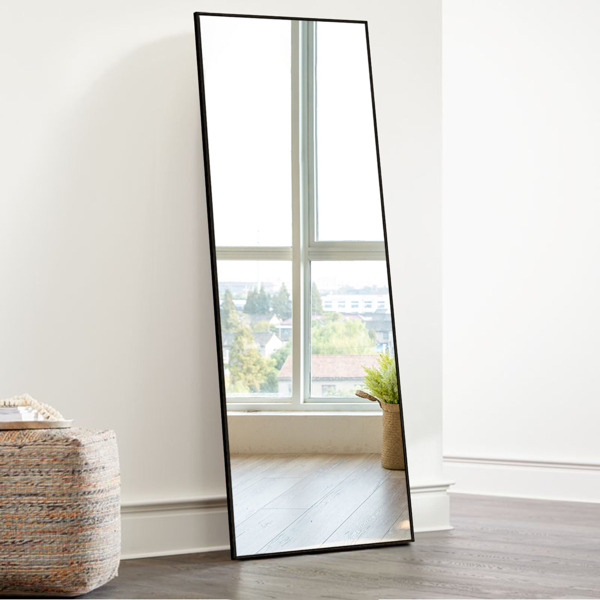 Jumbo Black Full Length Mirror