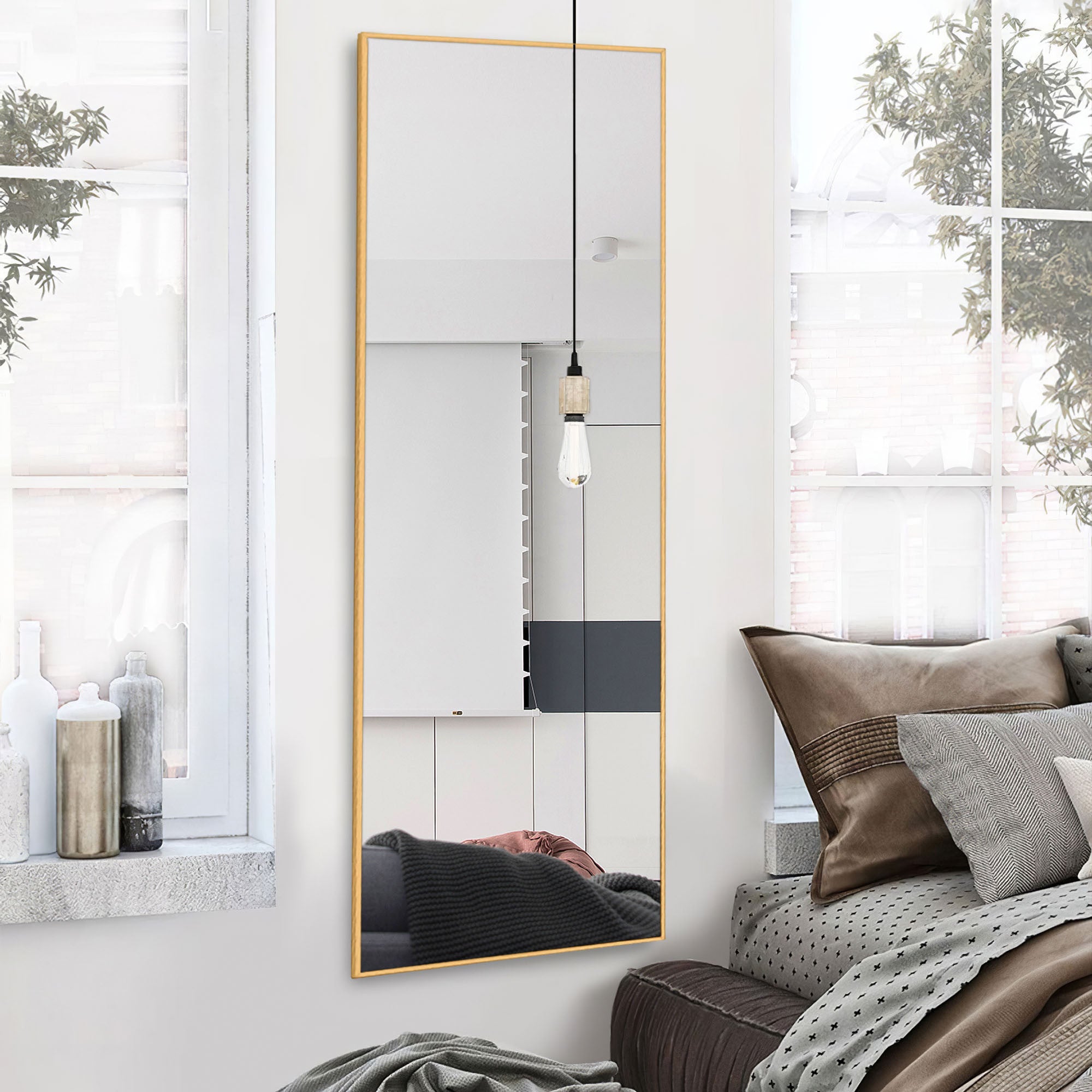 Jumbo Gold Full Length Mirror