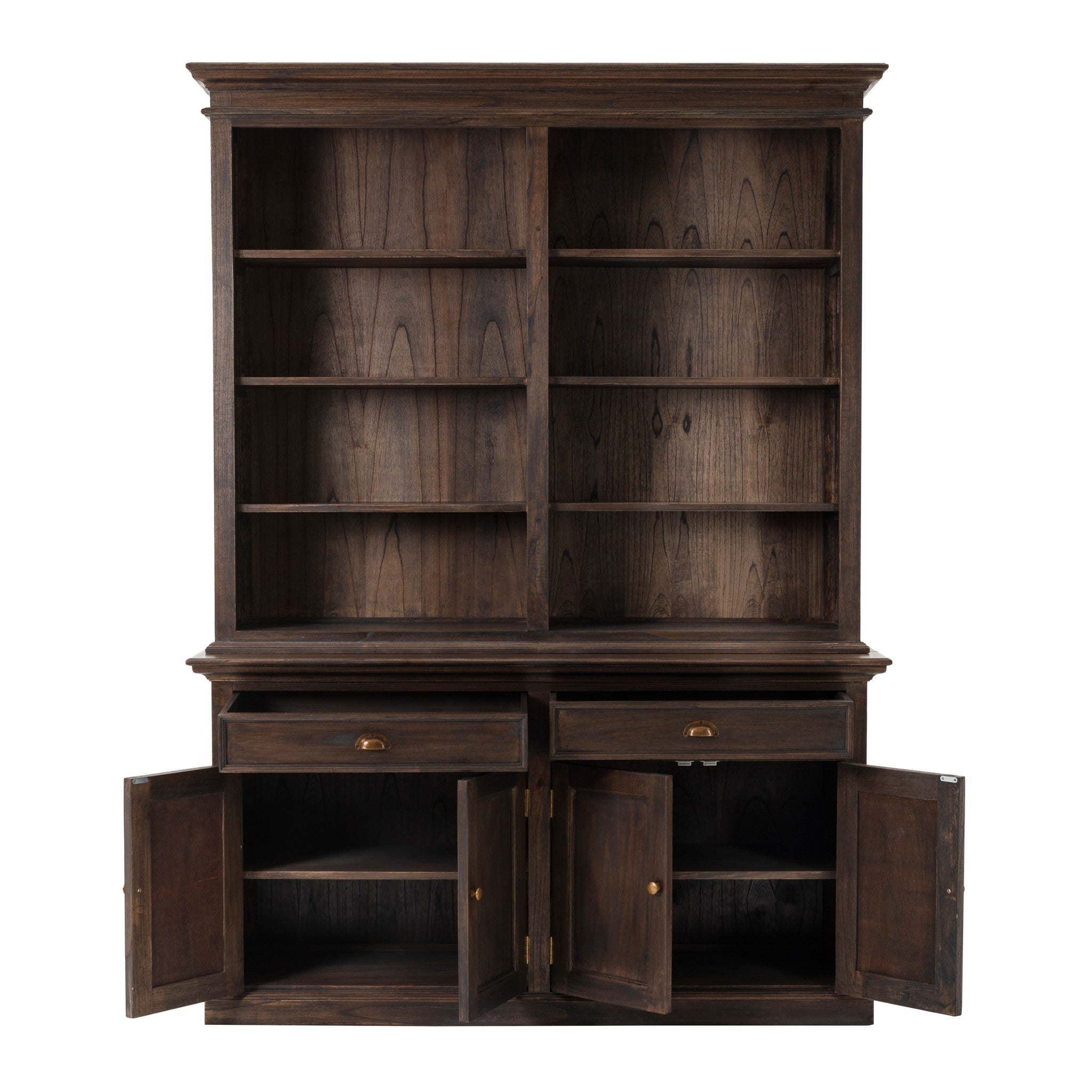 Classic Black Wash Display Hutch