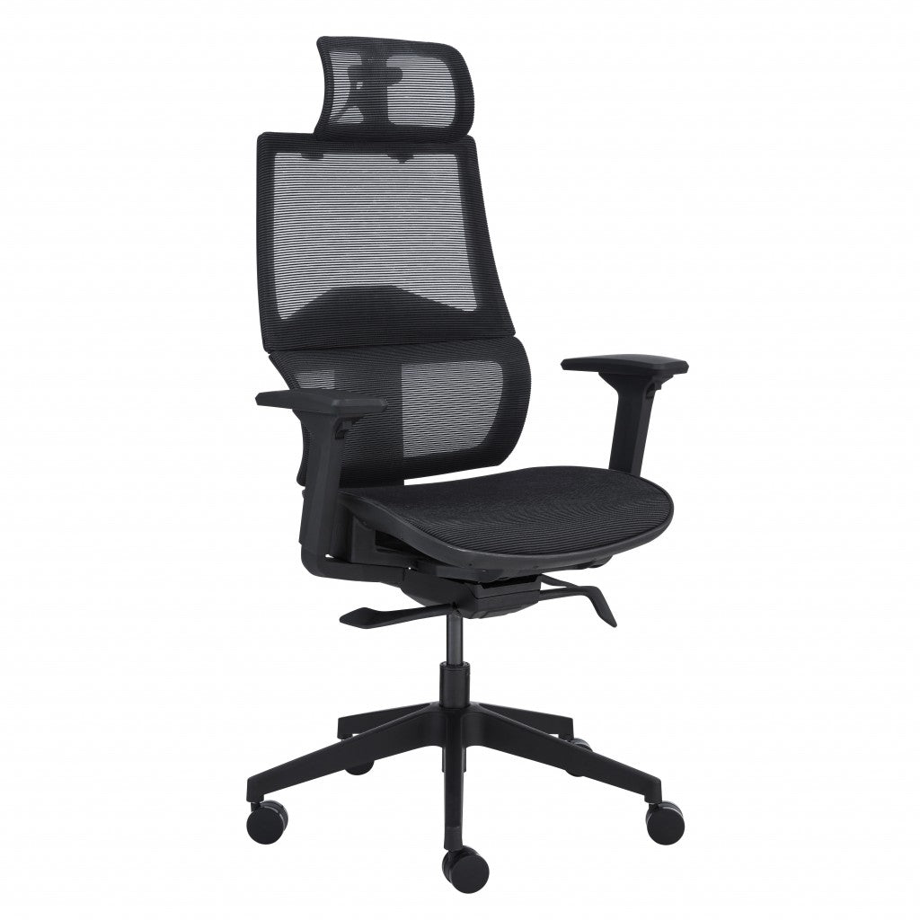 High Back and Neck Support Black Mesh Office Chair