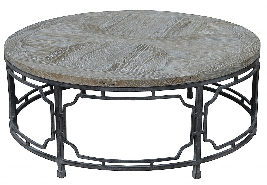 Round Decorative Iron Coffee Table