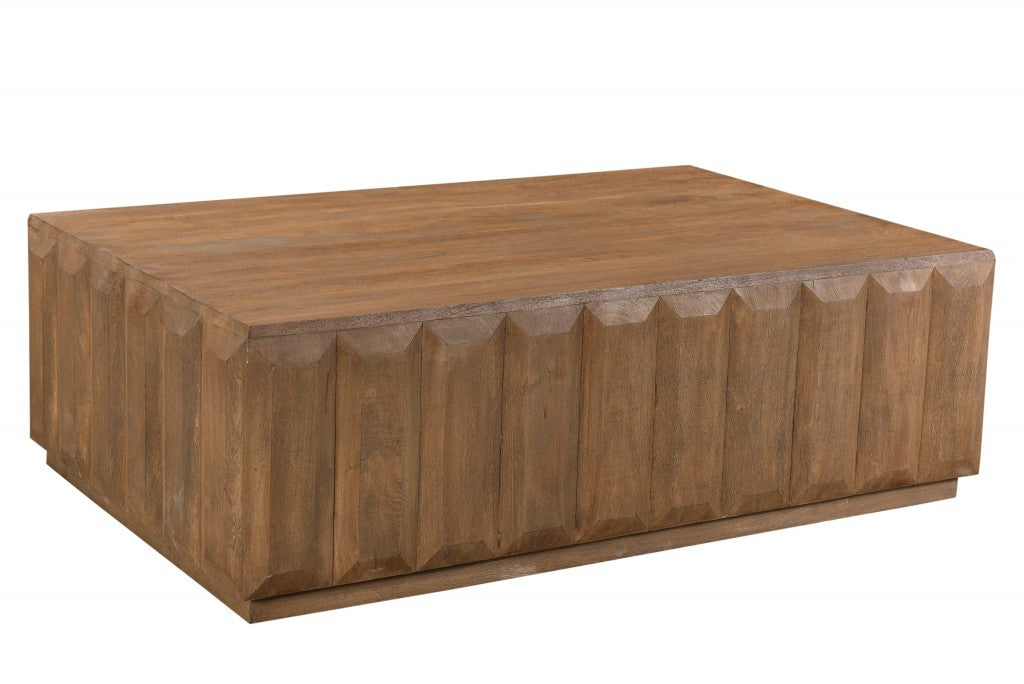 Minimal Rectangular Wooden Coffee Table