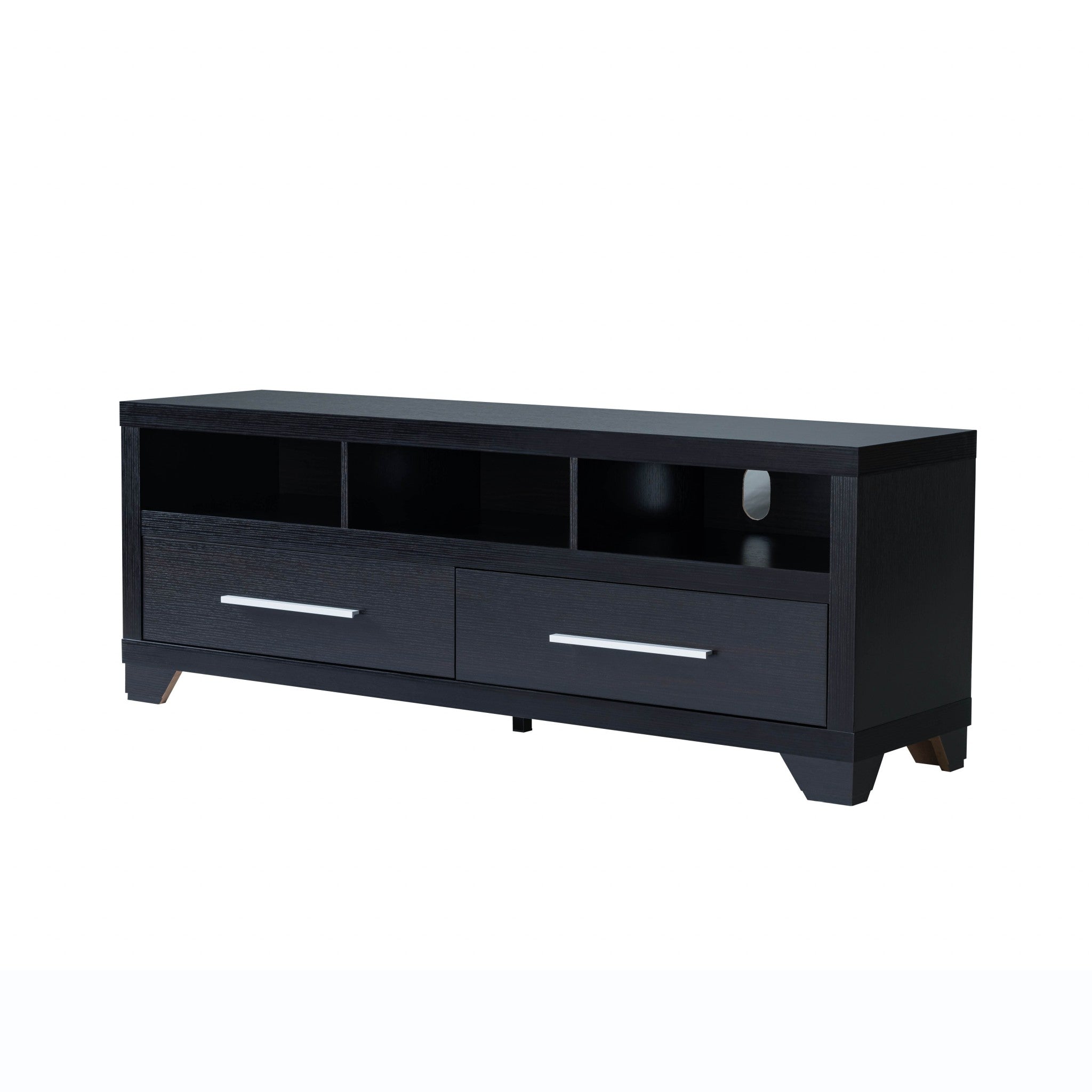 Sleek Black TV Console Cabinet