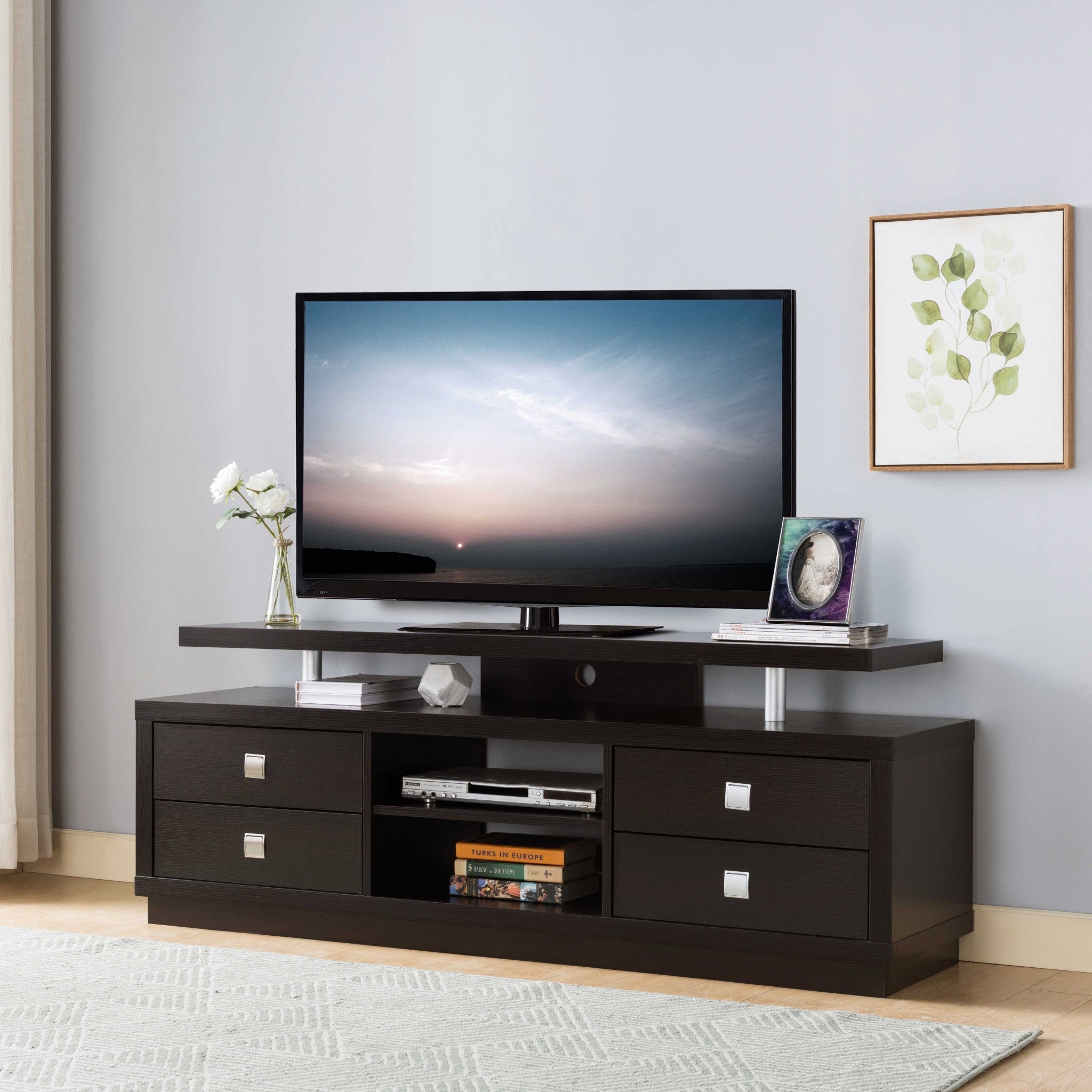 Modern Chic Four Drawer TV Cabinet