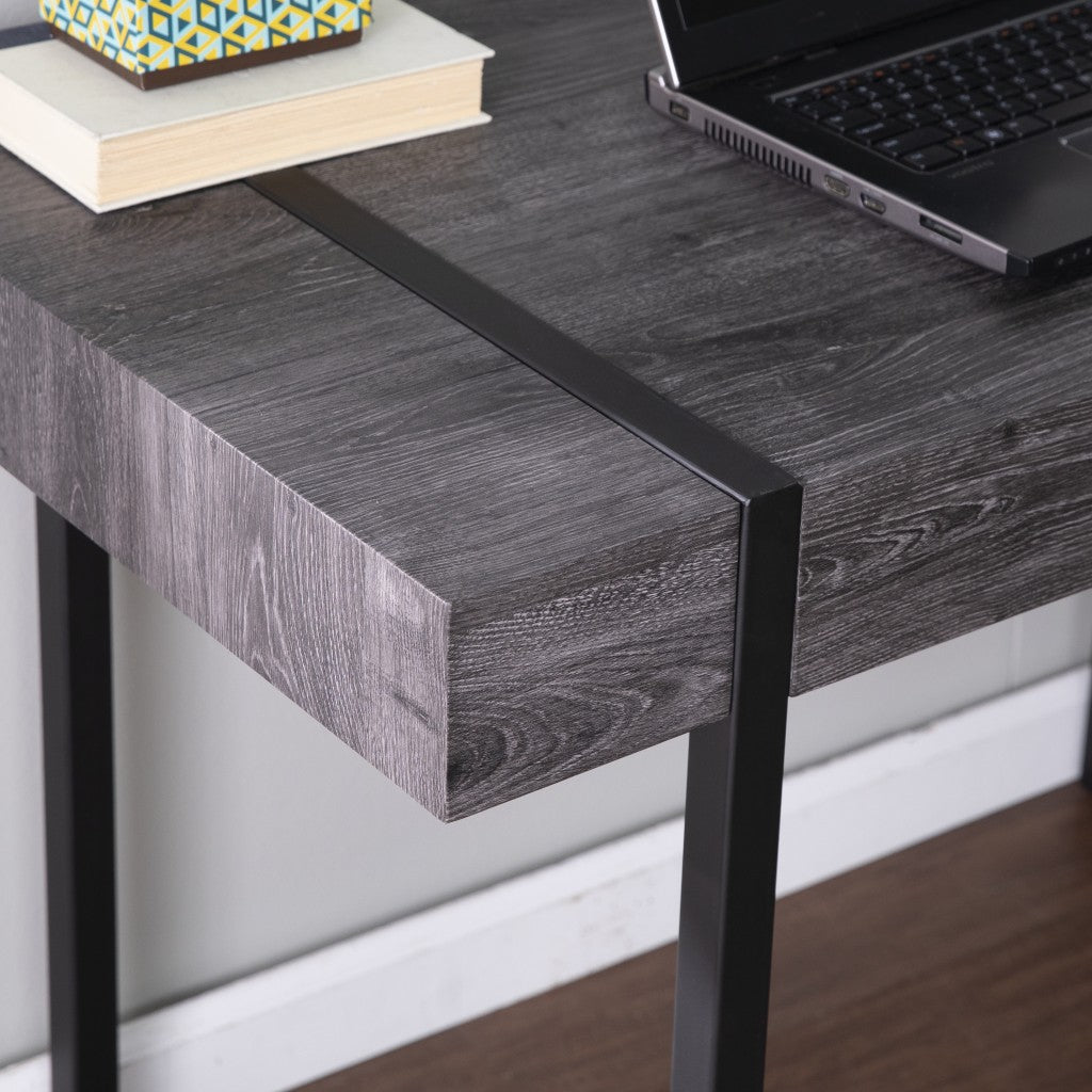 Charcoal Black Small Space Desk