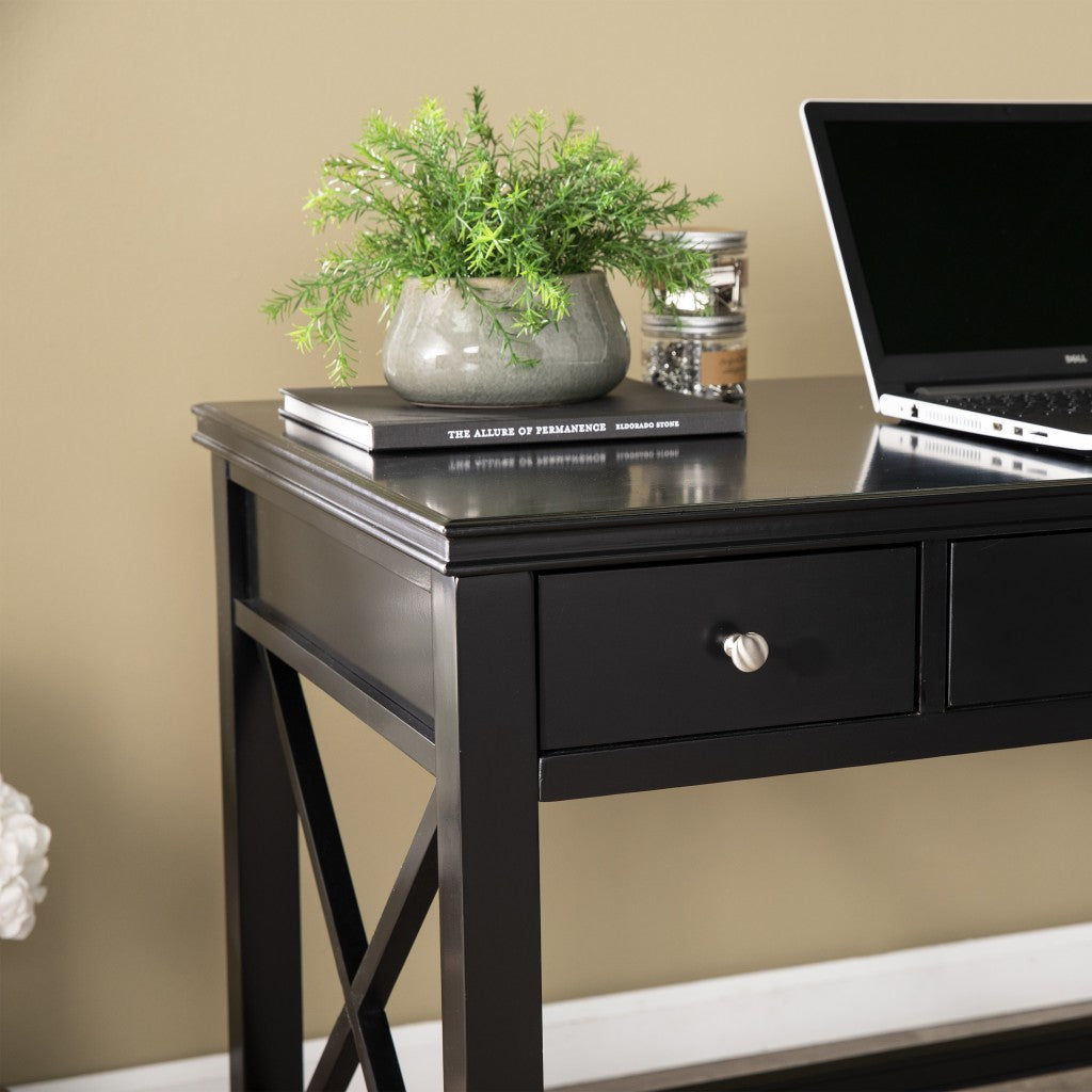 Farmhouse Black Writing Desk