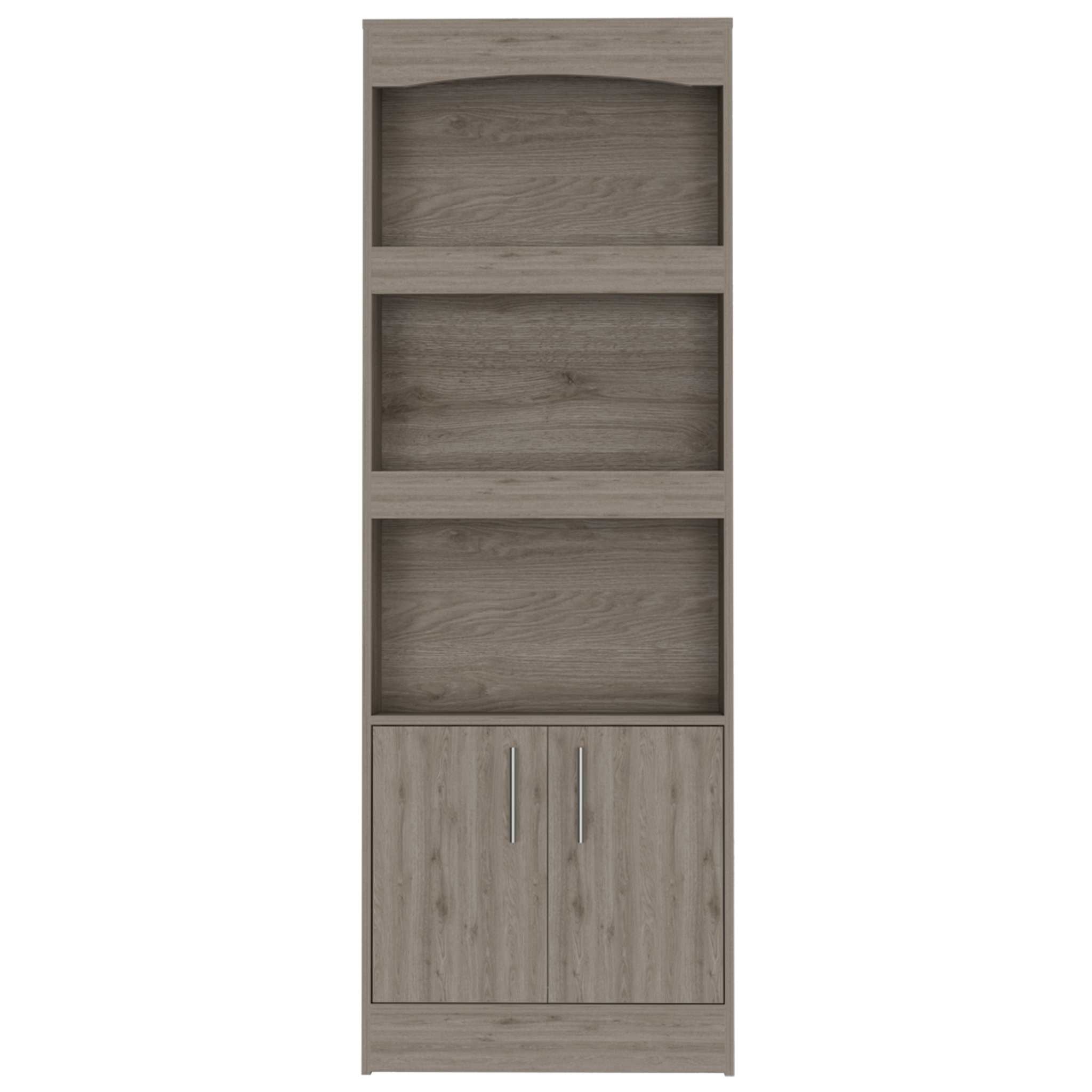 Catarina Light Gray Bookcase Cabinet