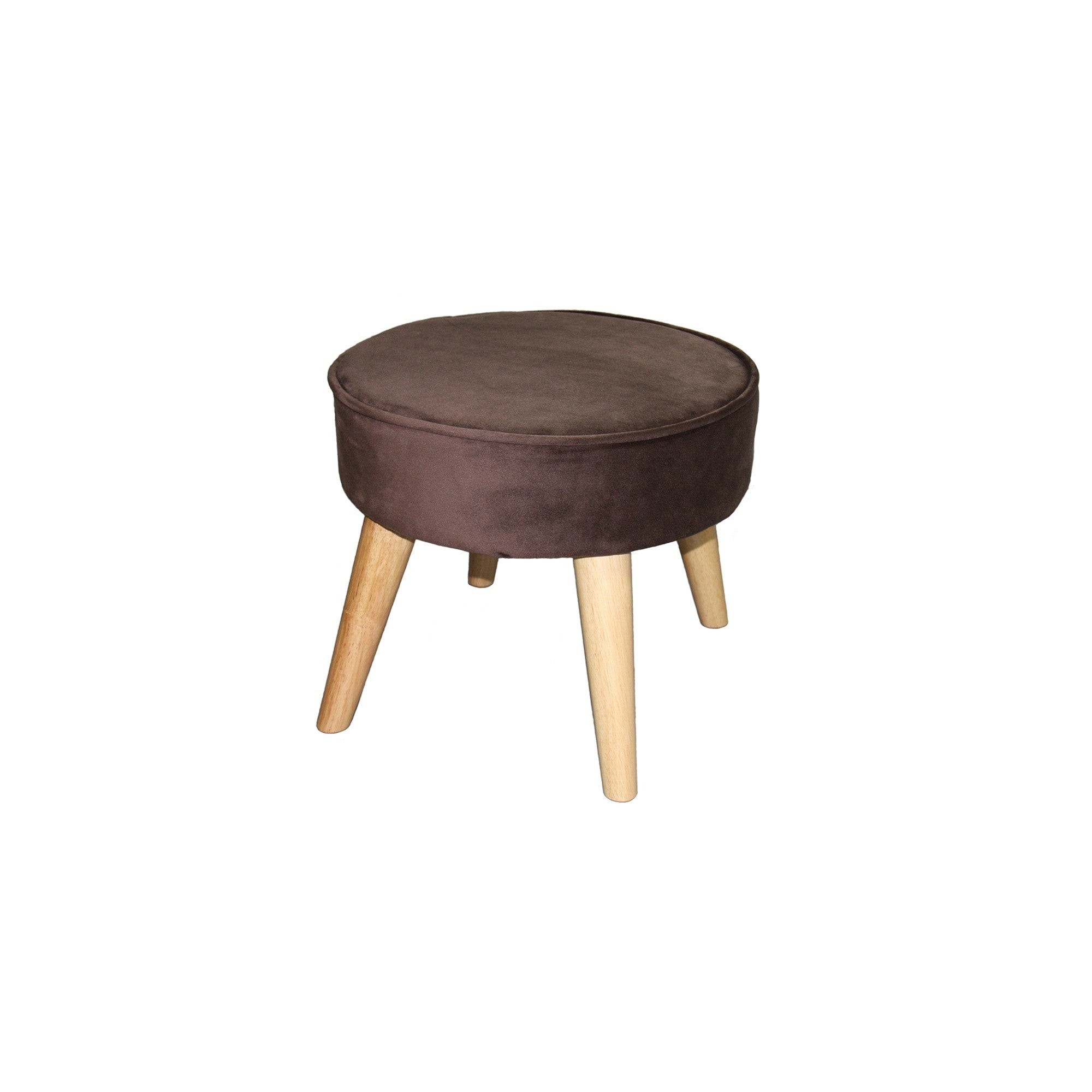 Useful Brown Suede Foot Stool