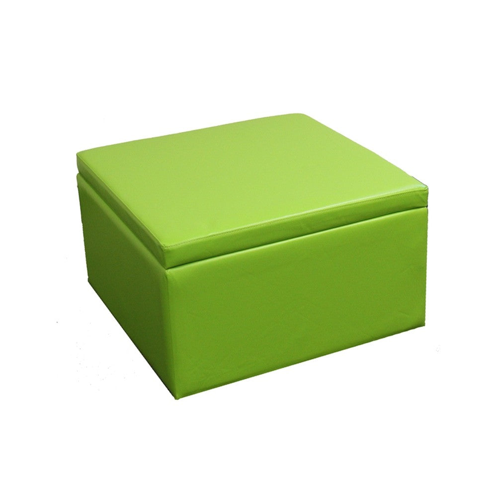 Modern Retro Brights Faux Leather Five Piece Square Ottoman Set