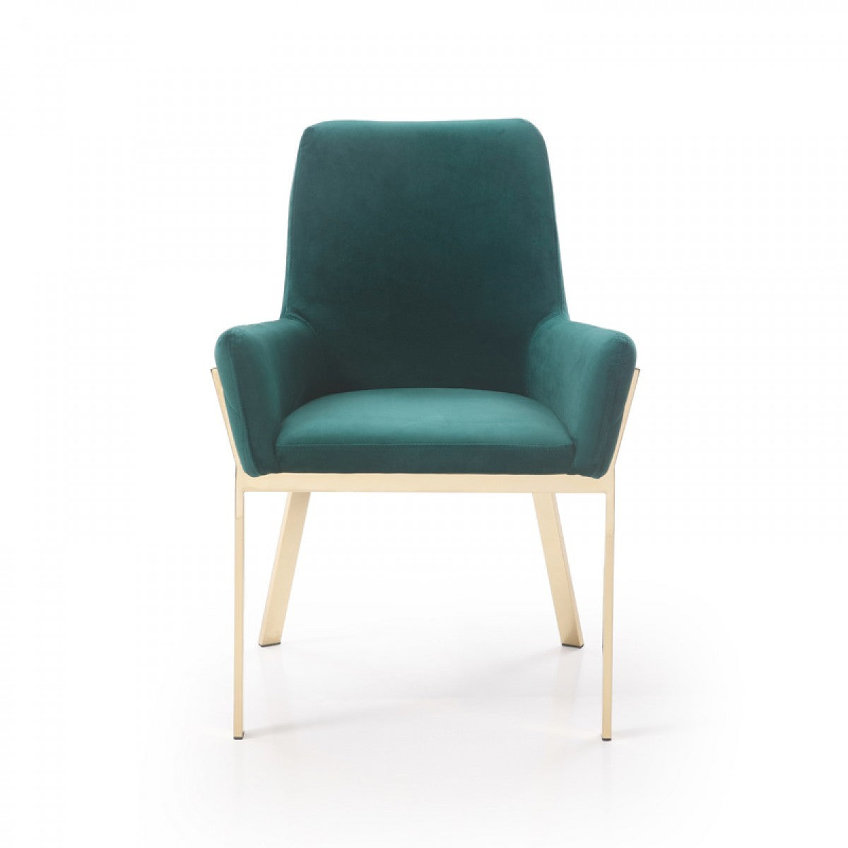 Green Velvet Gold Dining Chair