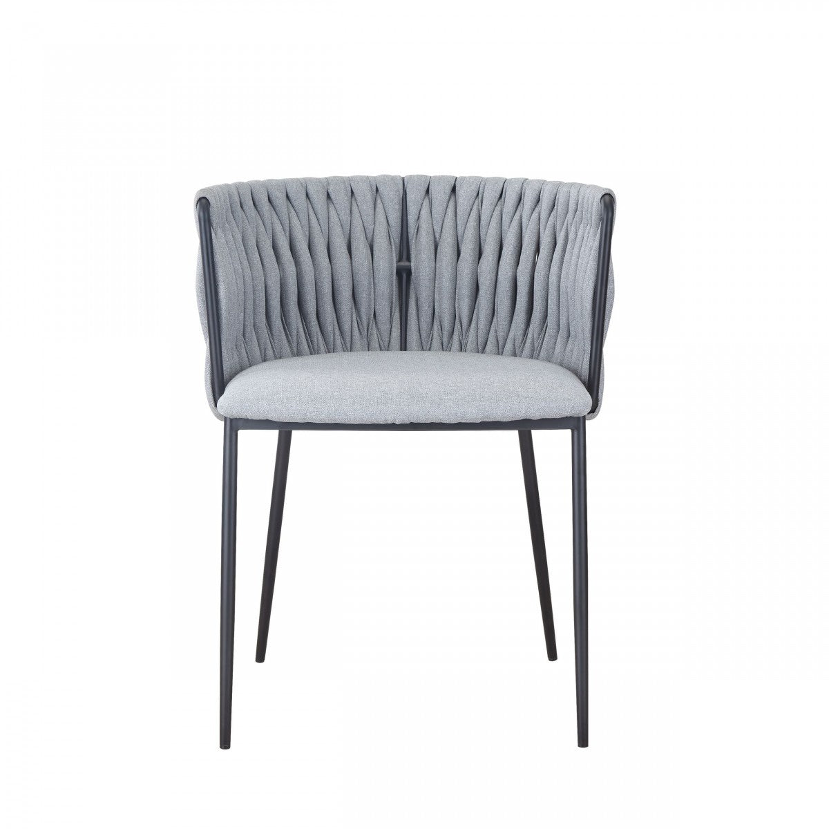 Light Gray Black Contemporary Dining Chair